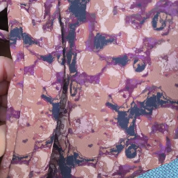 Chelsea28 women's XS sleevless faux wrap in mauve midi dress - Picture 5 of 11